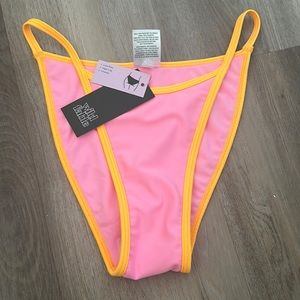 Neon Orange and Pink Cheeky Bottoms